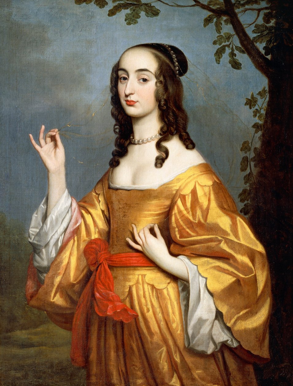 Portret van gravin Louise Henriette van Nassau door Gerrit van Honthorst