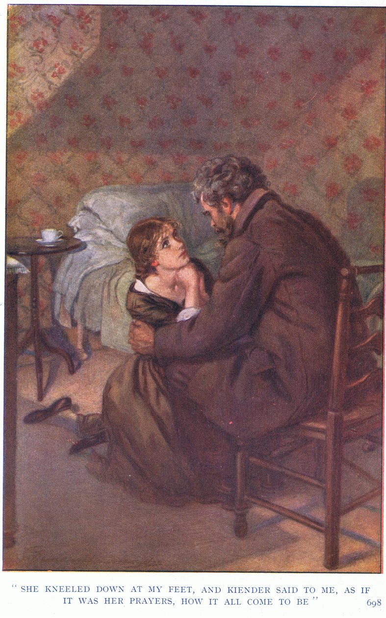 Ze knielde neer aan mijn voeten en zei vriendelijk tegen mij, alsof het haar gebeden waren, hoe het allemaal kwam door Gertrude E. Demain Hammond