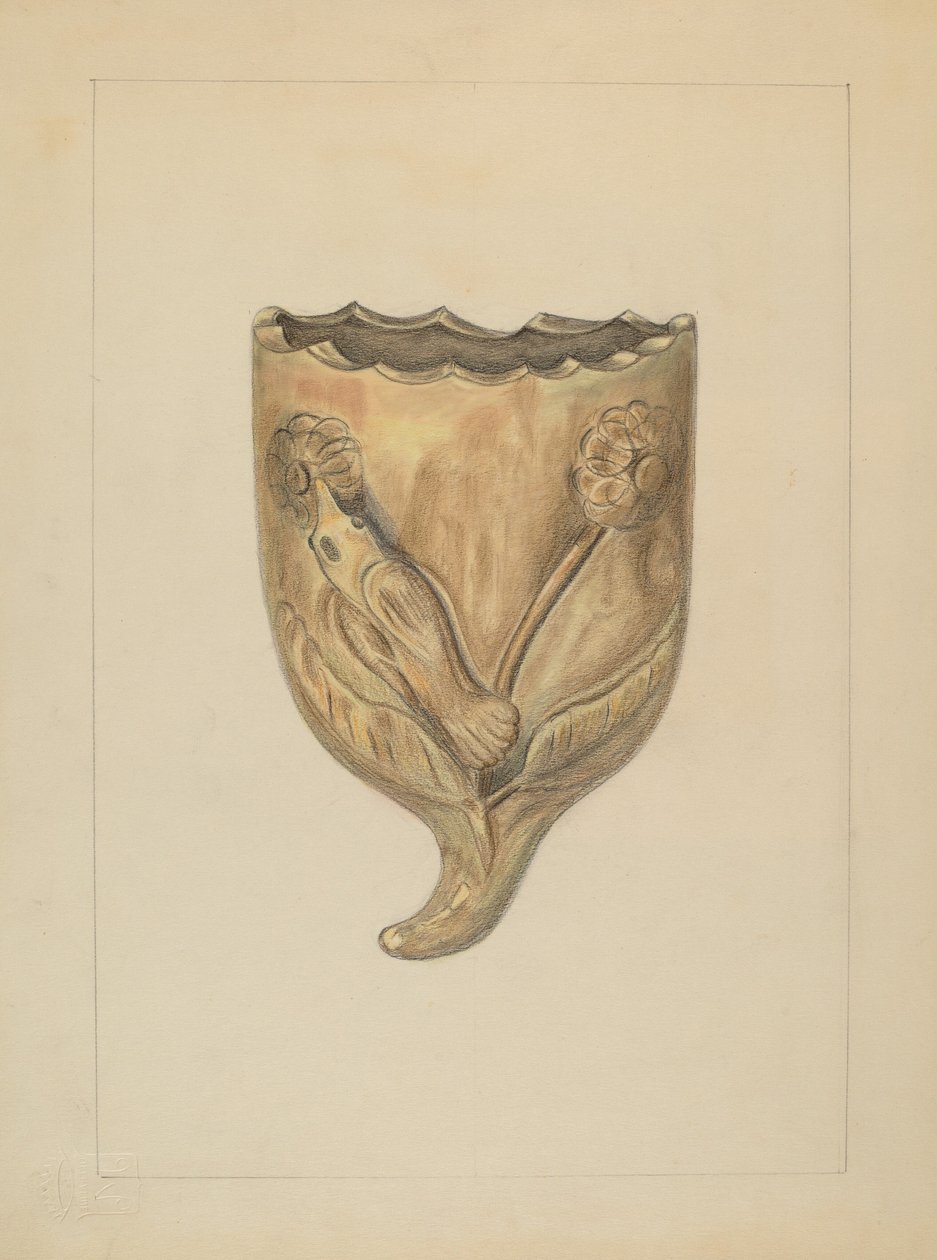 Muurzak voor bloemen, 1935-1942 door Gertrude Lemberg