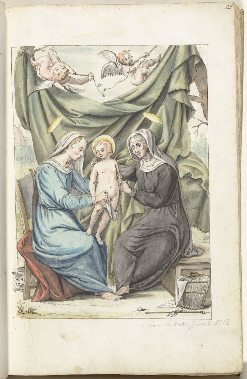 Madonna met kind en de Heilige Anna door Gesina ter Borch