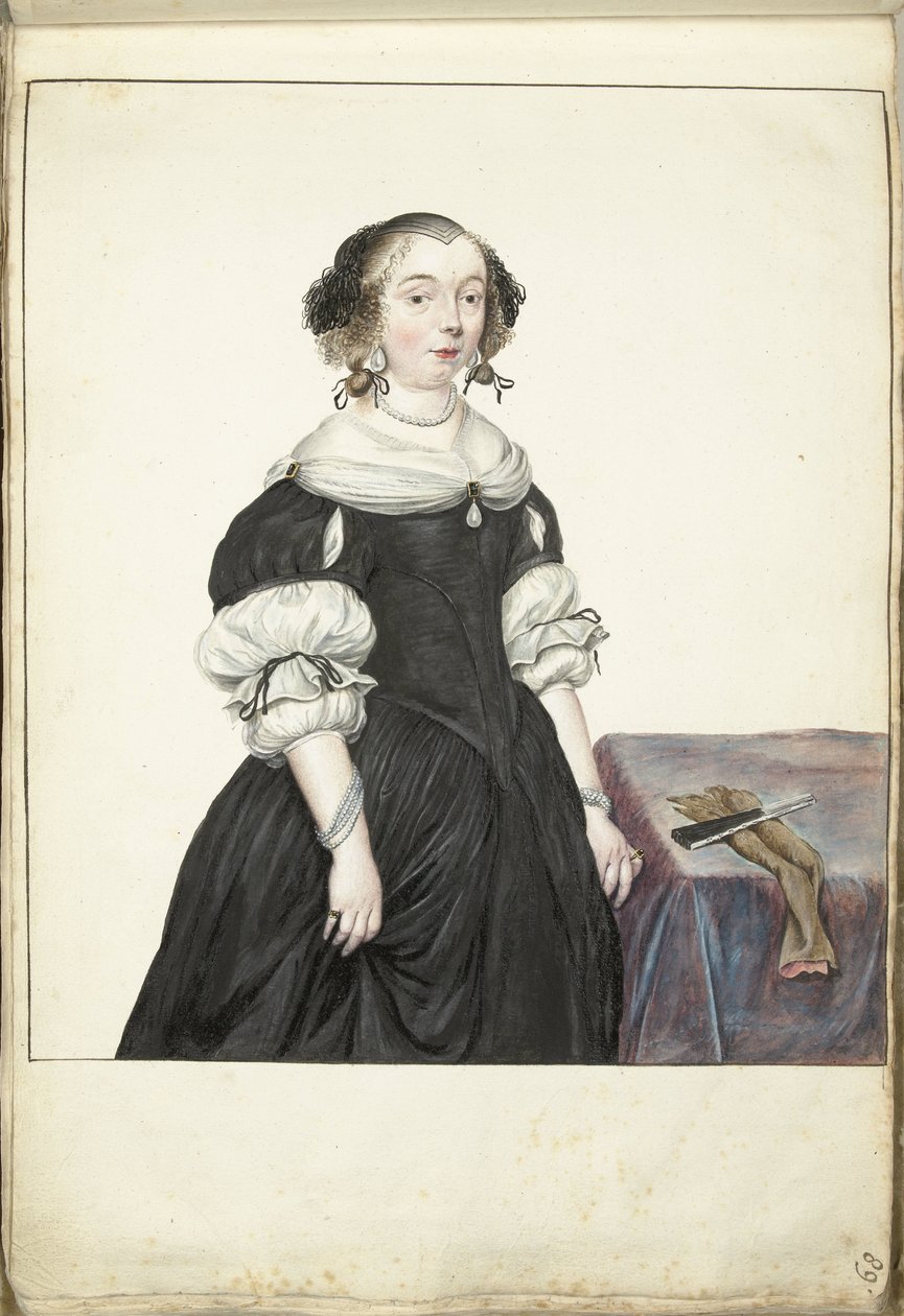 Portret van een vrouw door Gesina ter Borch