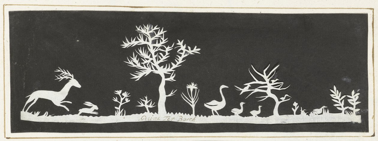 Rij met dieren en planten door Gesina ter Borch