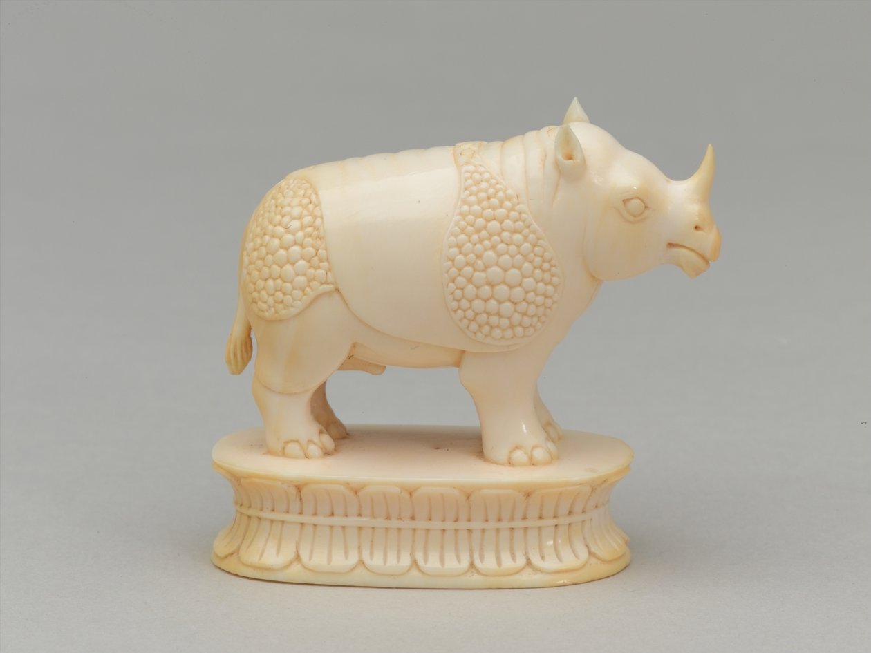 Witte loper, schaakstuk, India, circa 1820 door Geskel Saloman