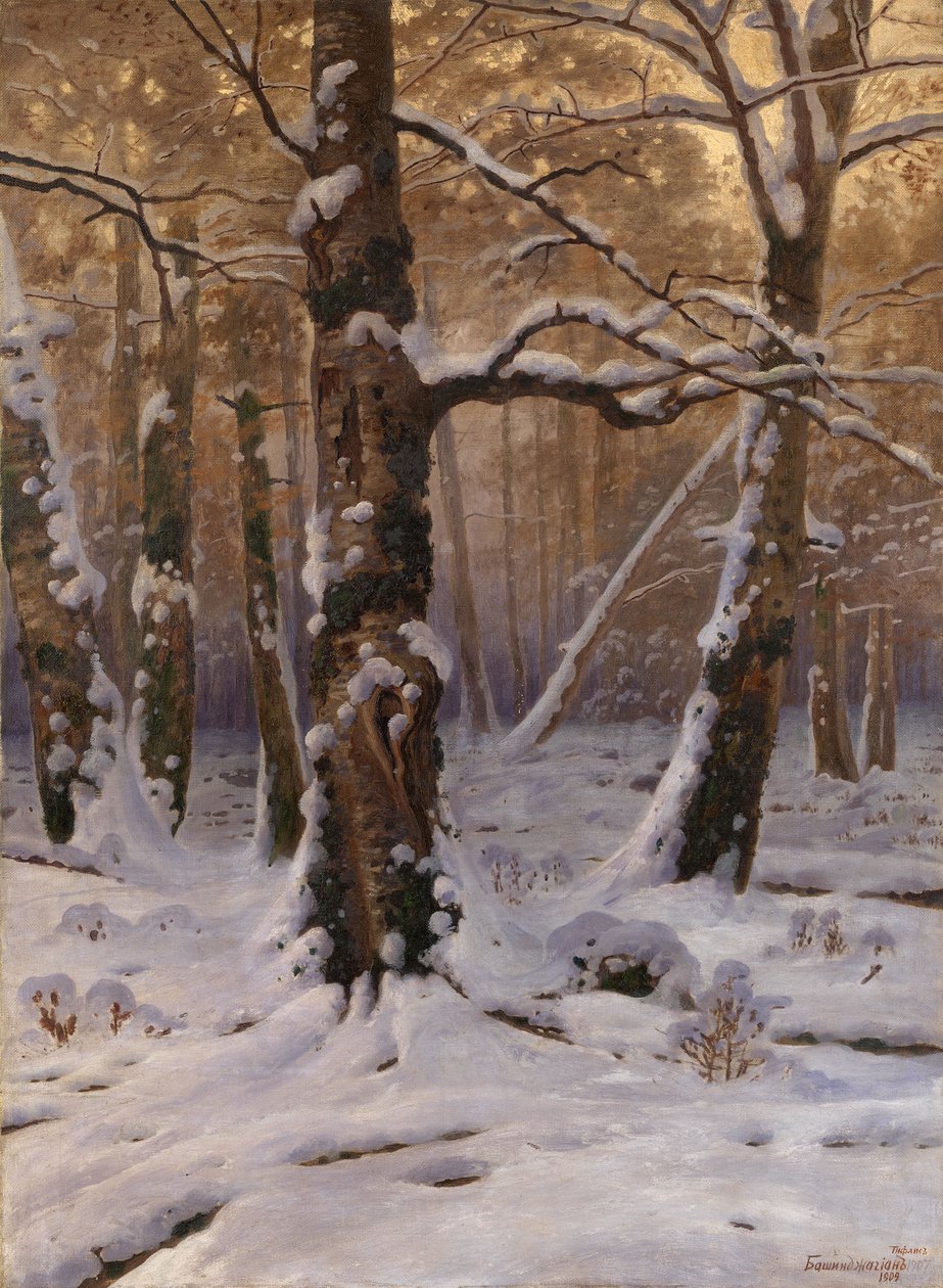 Winterochtend door Gevorg Bashindzhagyan