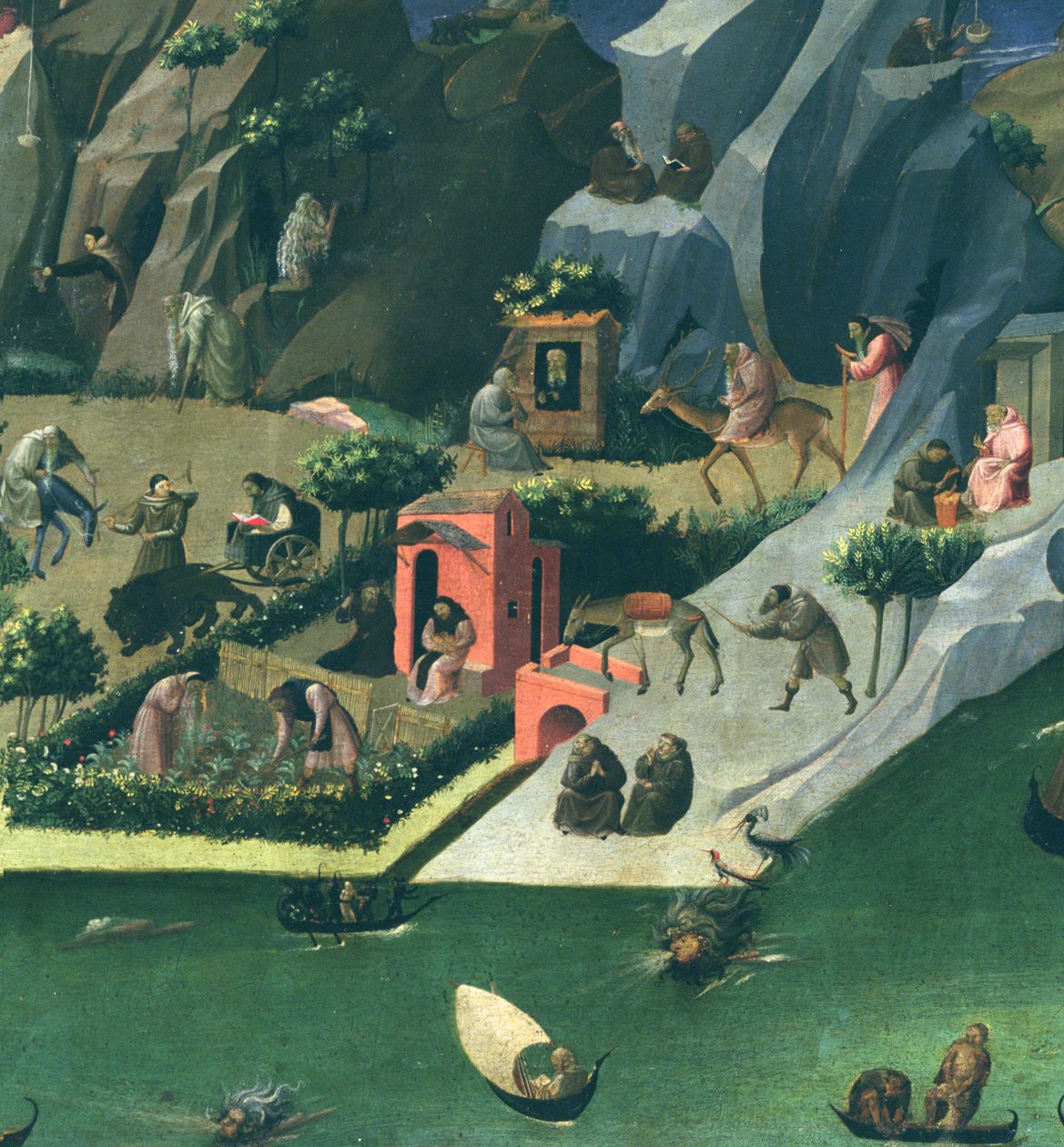 De Thebaid (detail) door Gherardo Starnina
