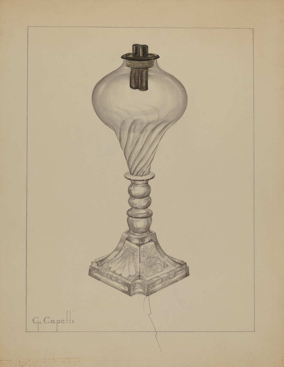 Lamp door Giacinto Capelli
