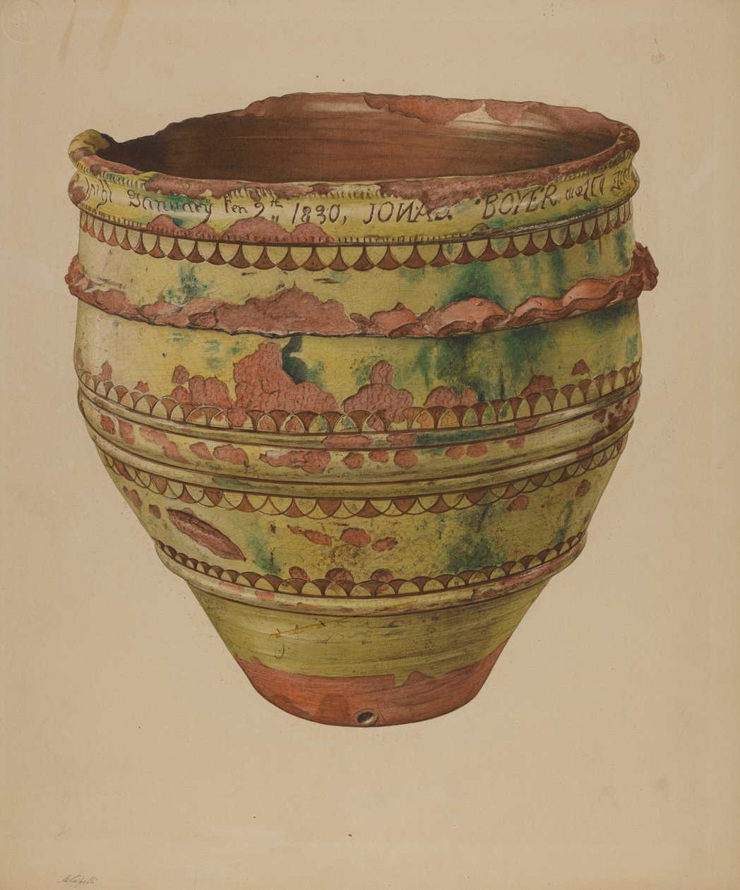 Pa. Duitse Jardiniere door Giacinto Capelli
