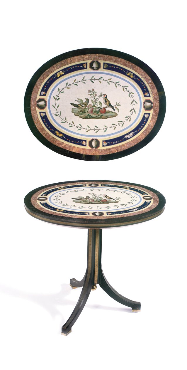 Micromozaïek tafelblad, Rome, late 18e eeuw door Giacomo (attr. to) Raffaelli