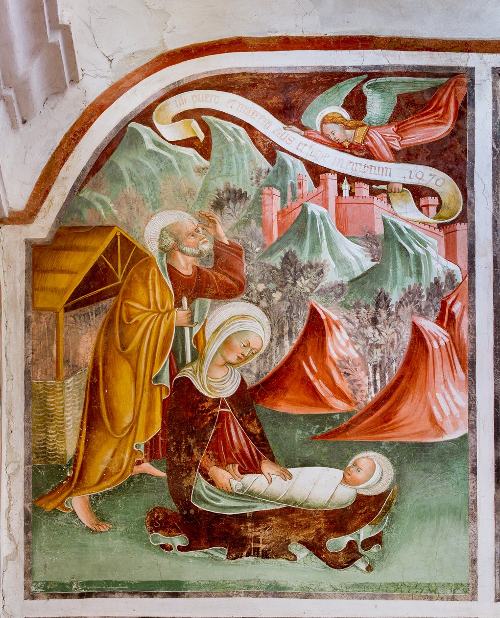 Bruiloft te Kana (detail) door Giacomo Borlone de Buschis