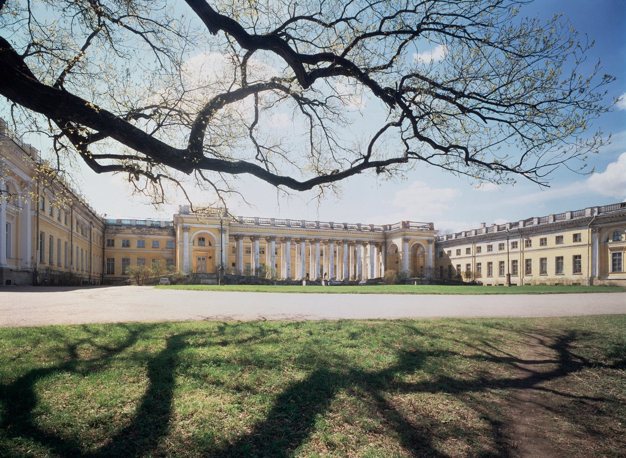 Het Alexanderpaleis in Tsarskoje Selo door Giacomo Quarenghi