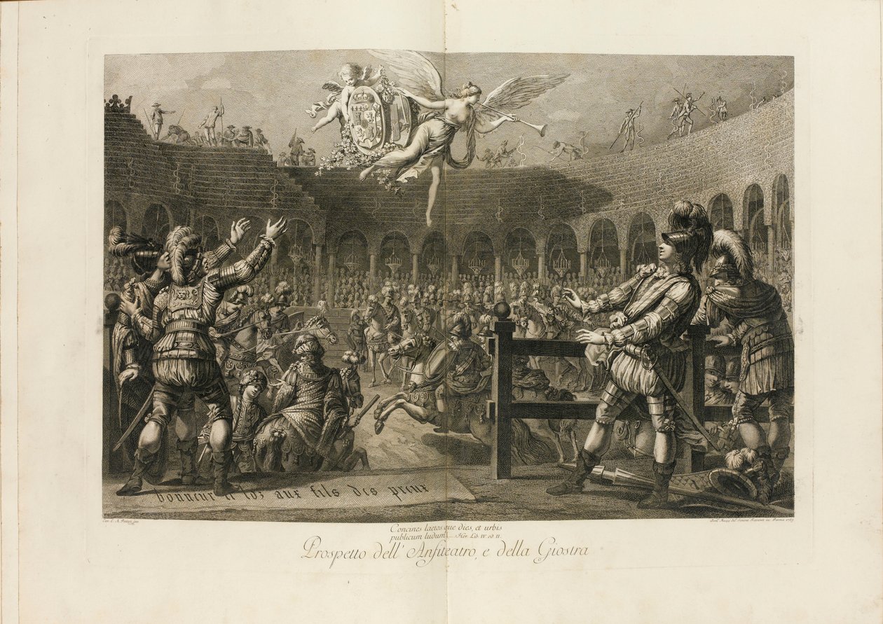 Festival Ter Gelegenheid van het Huwelijk van Ferdinand, Hertog van Parma met de Aartshertogin door Giambattista Bodoni