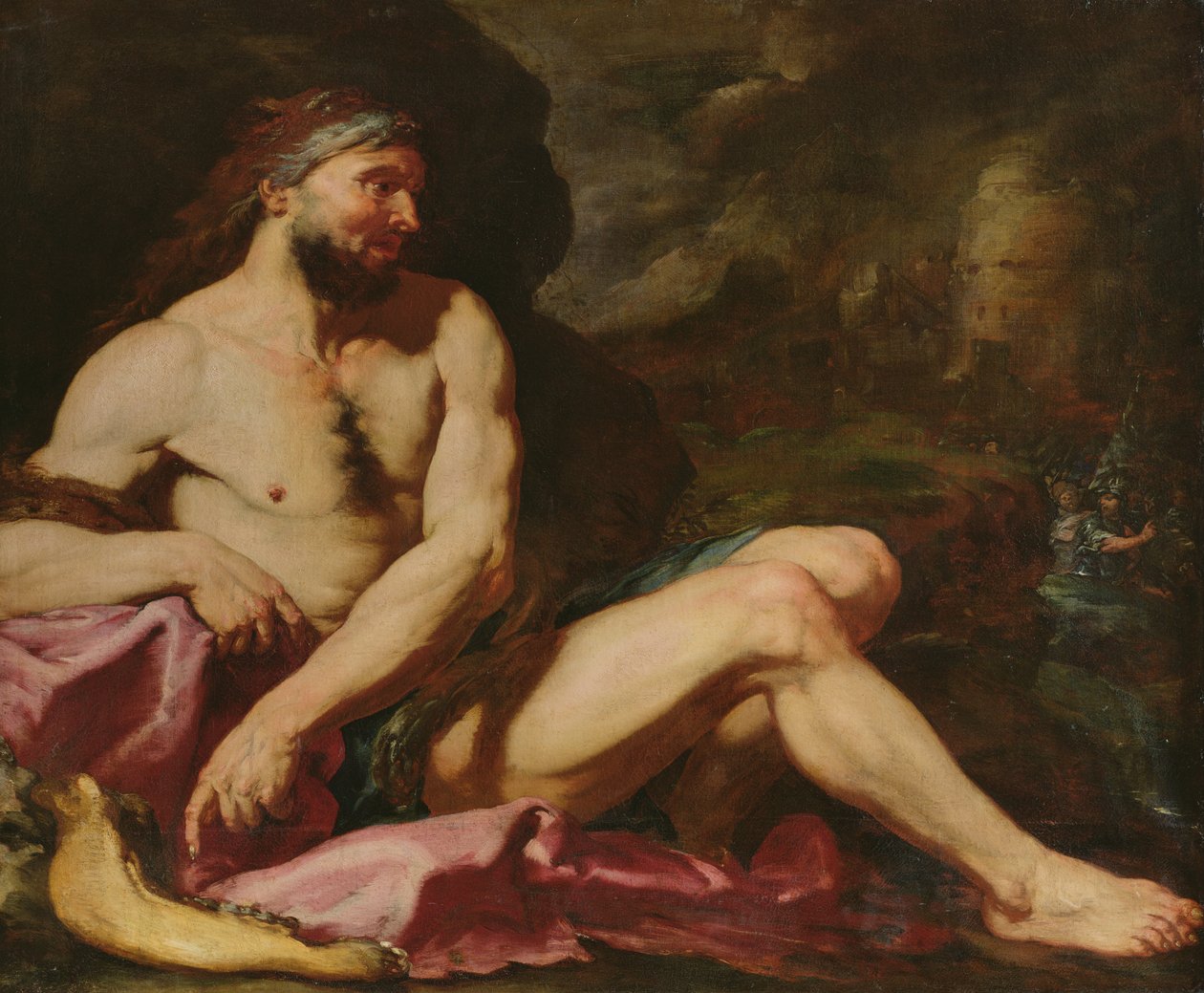Simson zegevierend door Giambattista Langetti