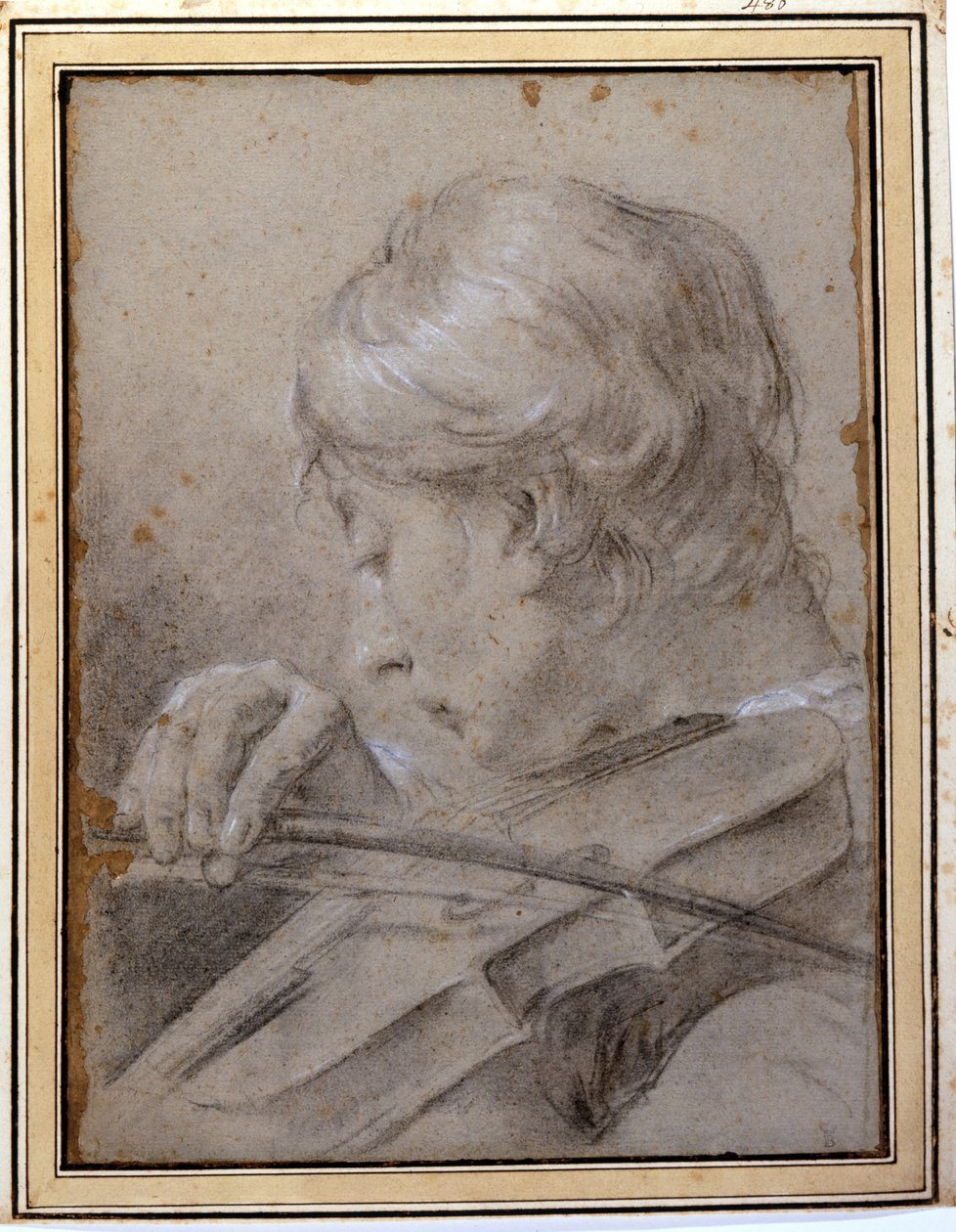 De violist. G. P. Piazzetta (1683 - 1754). Milaan, Brera door Giambattista Piazzetta