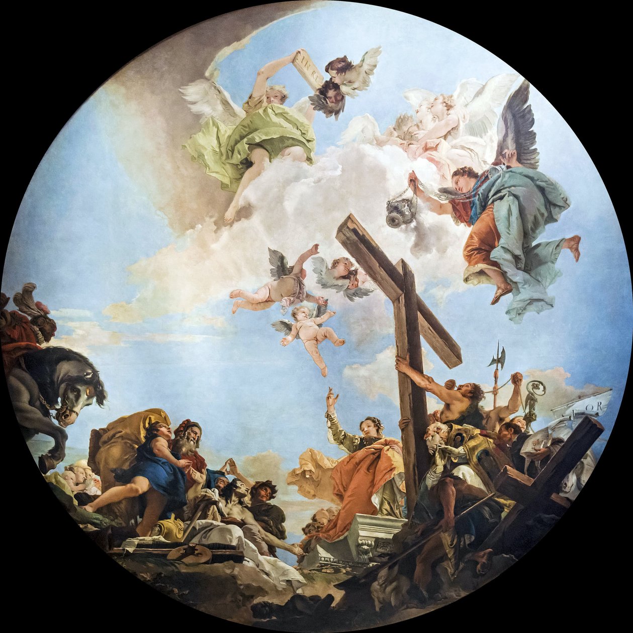 De ontdekking van het ware kruis, ca. 1745 door Giambattista Tiepolo