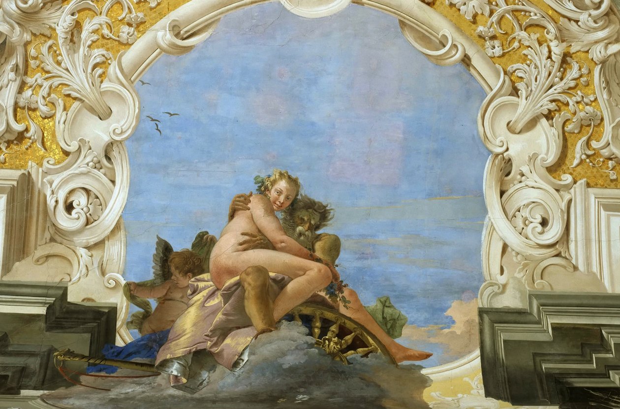 Tijd ontvoert Schoonheid Pluto ontvoert Persephone, ca. 1746 door Giambattista Tiepolo