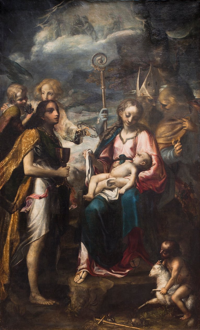 De Maagd en het Kind en het Mysterie van de Passie door Giambattista Tinti