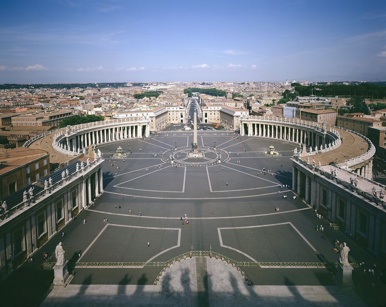 Uitzicht op het plein, 1656-67 door Gian Lorenzo Bernini