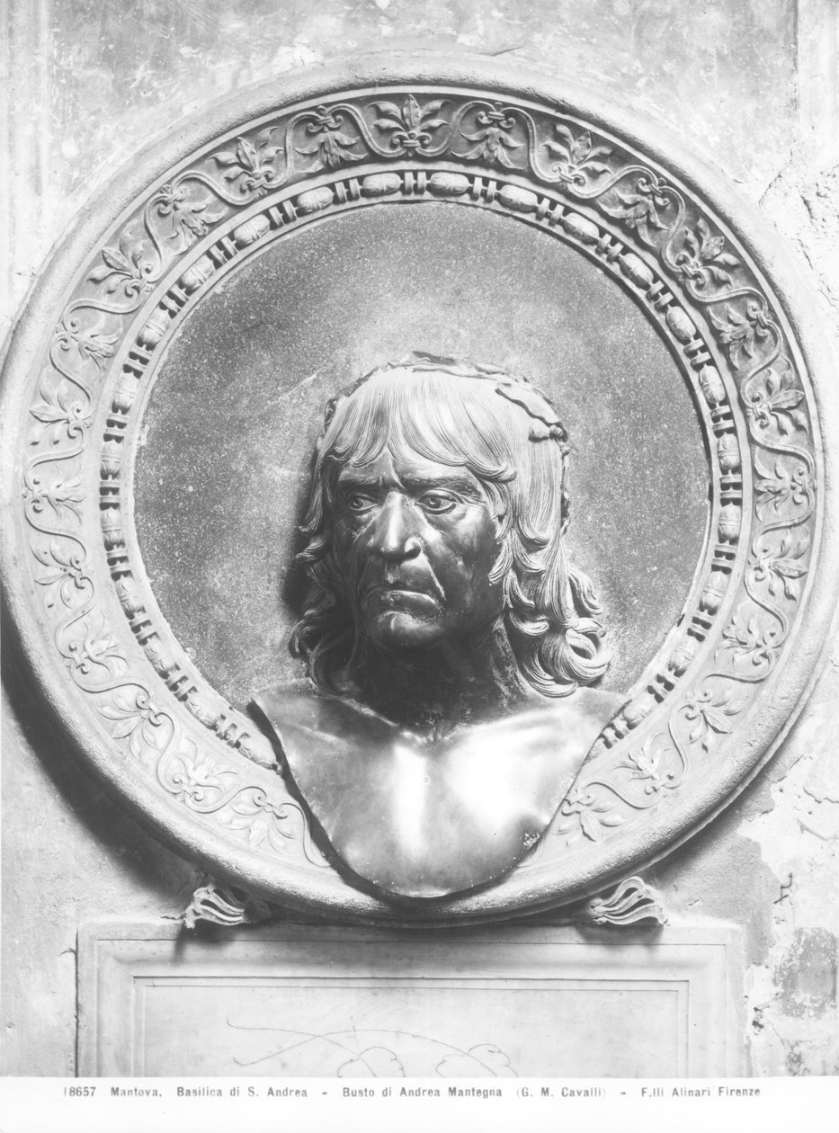 Buste van Andrea Mantegna (1431-1506) door Gian Marco Cavalli