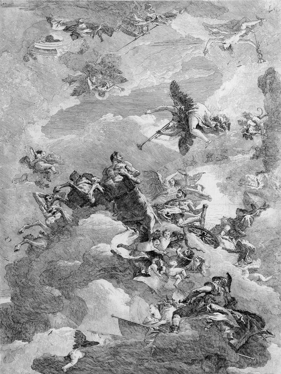 De Triomf van Hercules door Giovanni Domenico Tiepolo