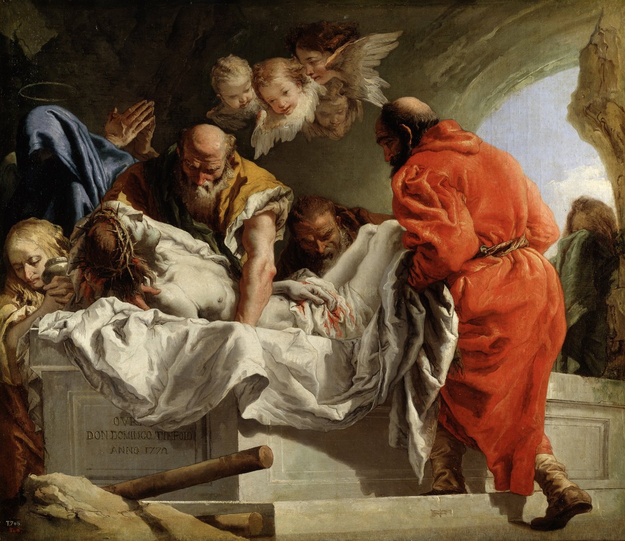 De graflegging van Christus door Giovanni Domenico Tiepolo