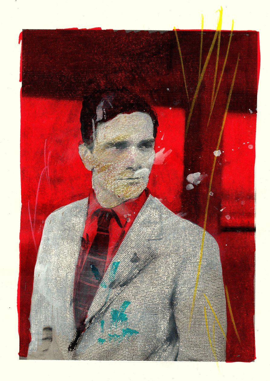 Portret van Pierpaolo Pasolini, 2014 (gemengde techniek) door Gianluca Costantini