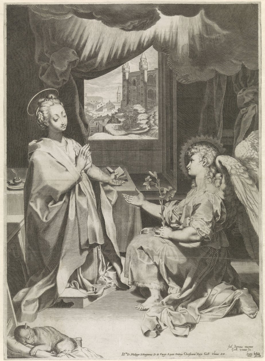 Annunciatie door Gijsbert Van Veen