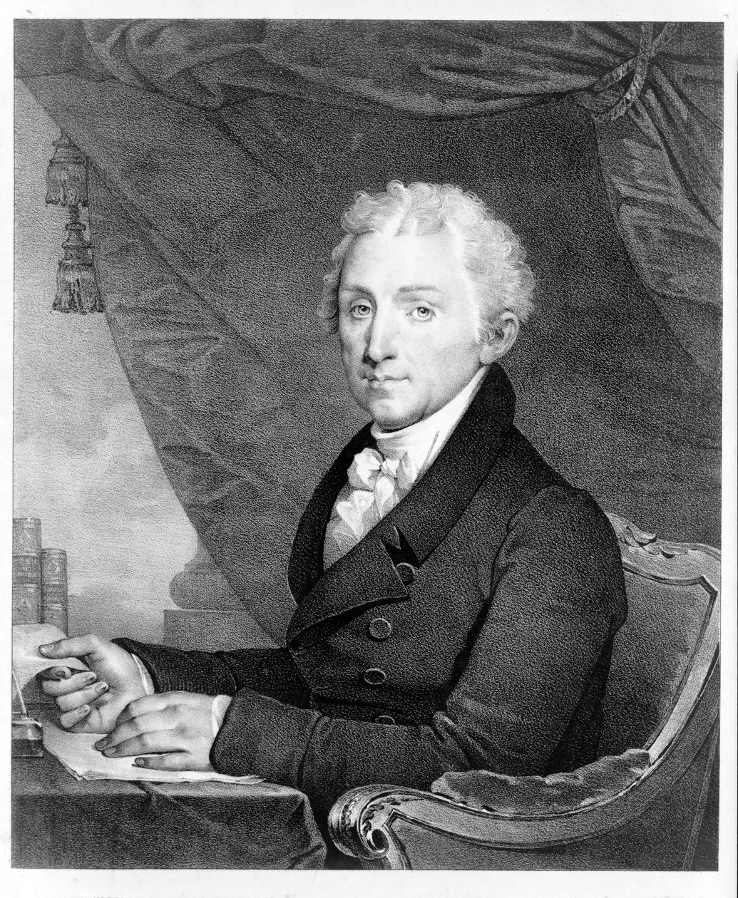 Portret van James Monroe, uitgegeven 1828 door Gilbert Stuart