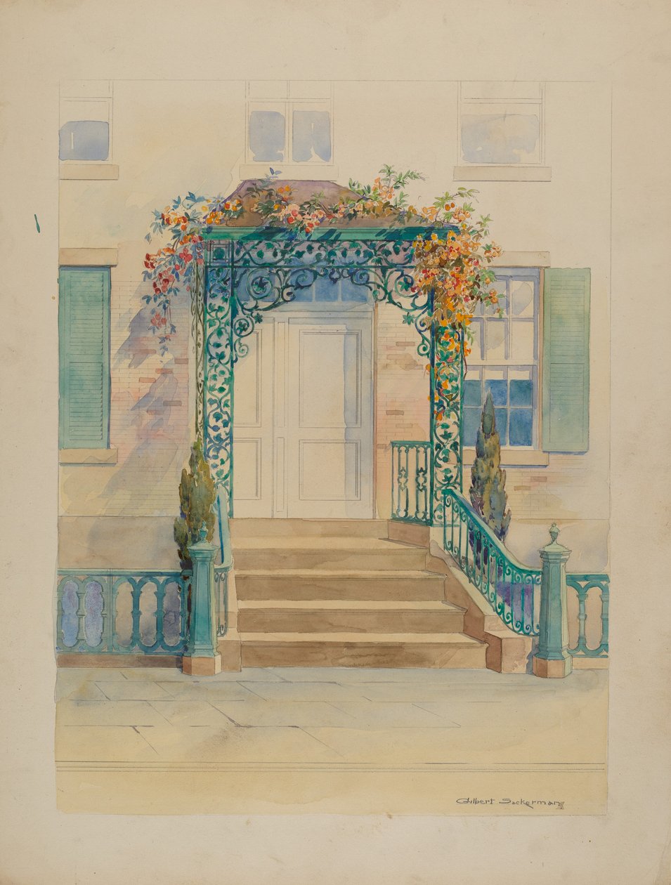 Ornamentaal ijzerwerk, ca. 1936 door Gilbert Sackerman