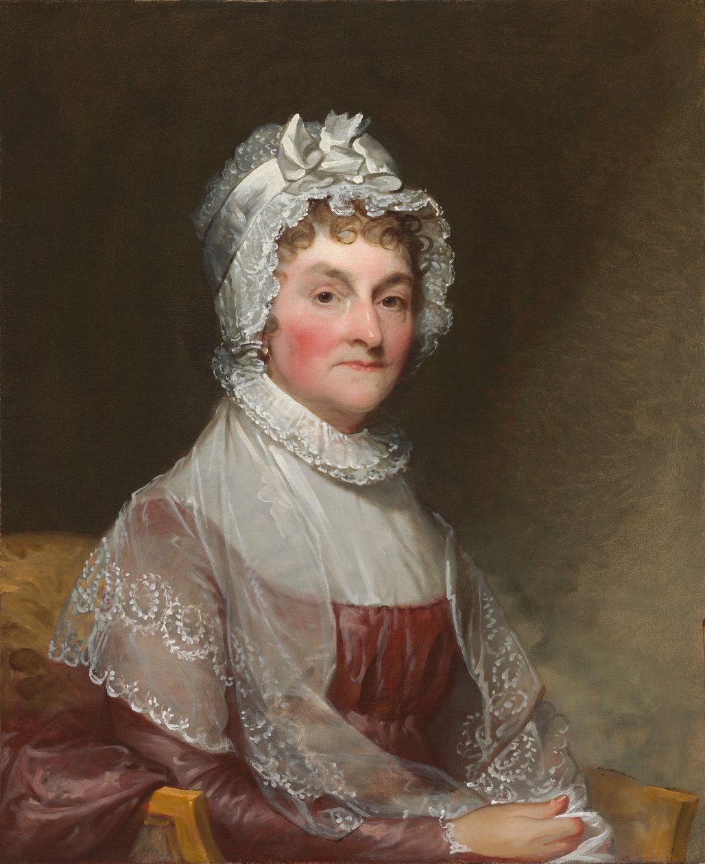 Abigail Smith Adams (Mevr. John Adams) door Gilbert Stuart