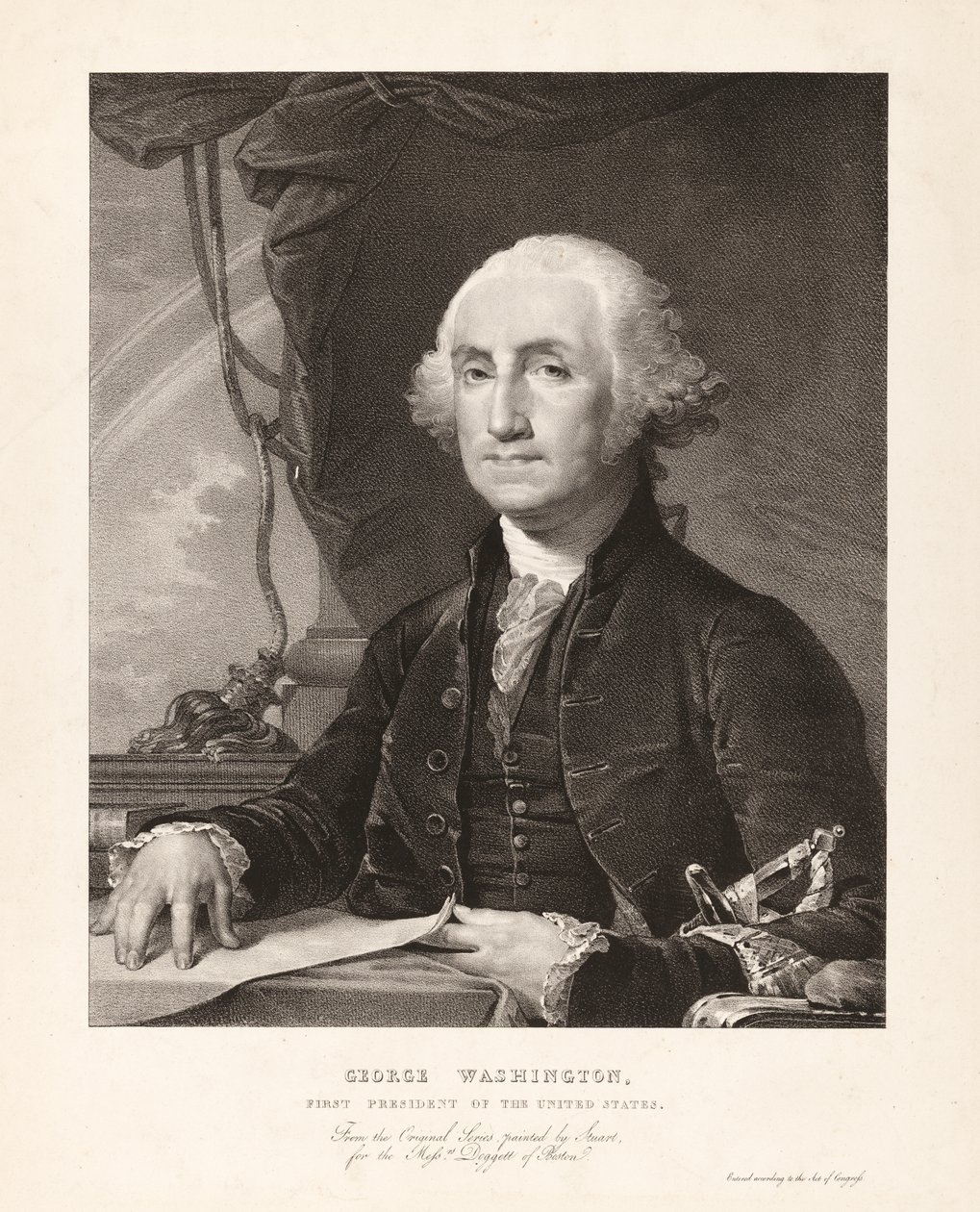 George Washington door Gilbert Stuart