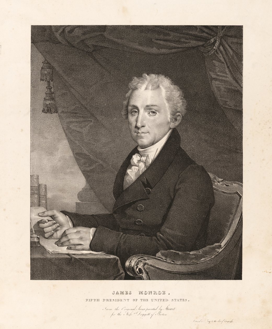 James Monroe door Gilbert Stuart