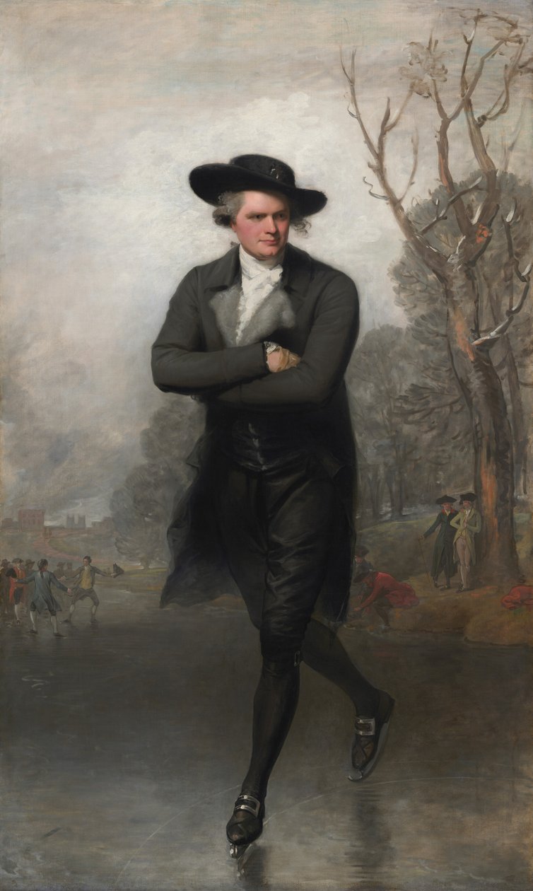 De schaatser (Portret van William Grant) door Gilbert Stuart