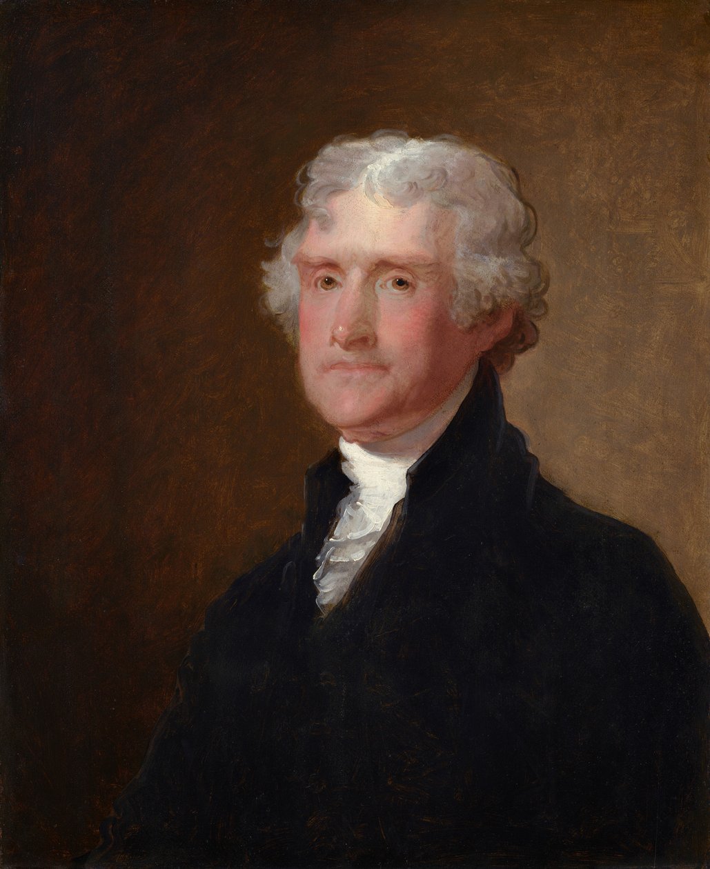 Thomas Jefferson door Gilbert Stuart