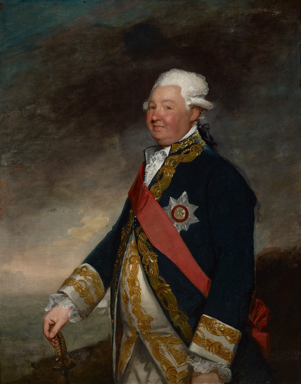 Viceadmiraal Edward Hughes door Gilbert Stuart