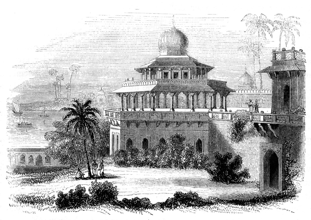 Chalees Satoon, of het Paviljoen van de Veertig Zuilen, 1847 door Giles