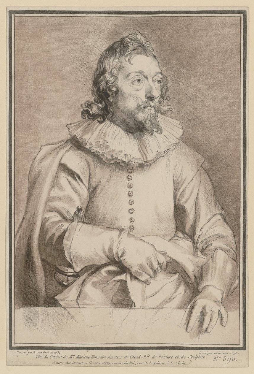 Portret van Jacomo de Cachiopin door Gilles Demarteau