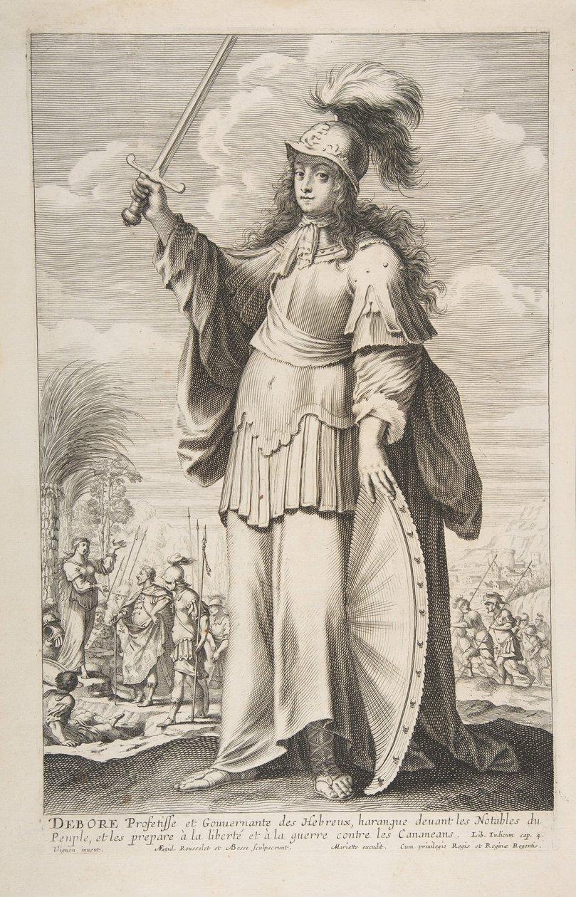 Déborah, 1647 door Gilles Rousselet and Abraham Bosse