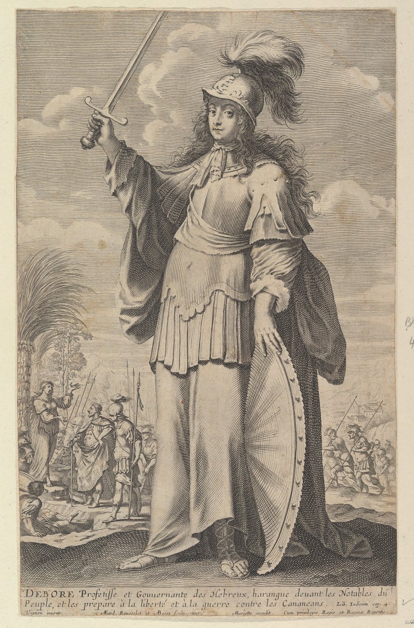 Déborah, 1647 door Gilles Rousselet and Abraham Bosse
