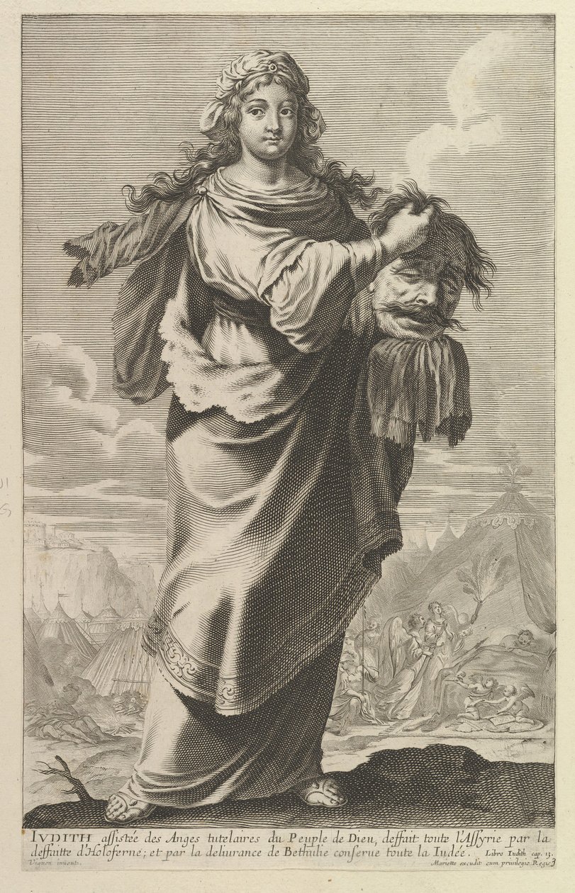 Judith, 1647. Makers: Gilles Rousselet, Abraham Bosse door Gilles Rousselet and Abraham Bosse