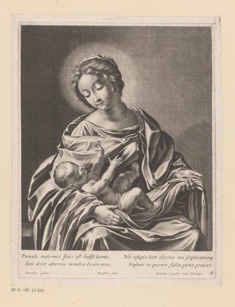 Maria met kind door Gilles Rousselet