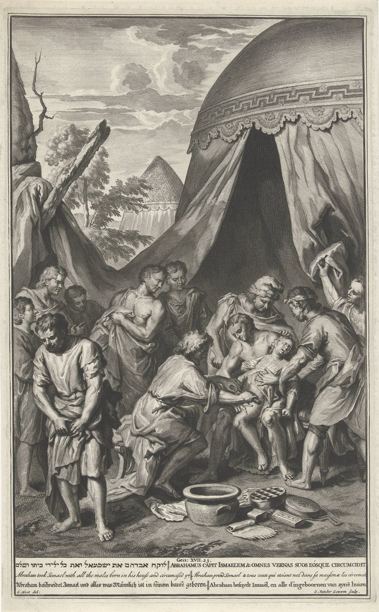 Besnijdenis van Ismaël door Gilliam van der Gouwen