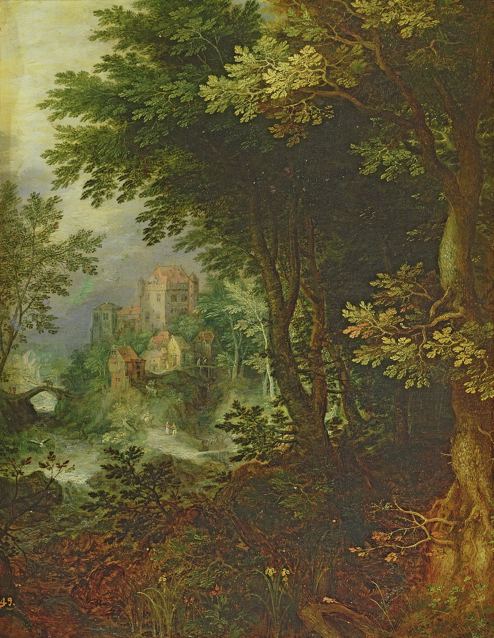 Landschap door Gillis van III Coninxloo