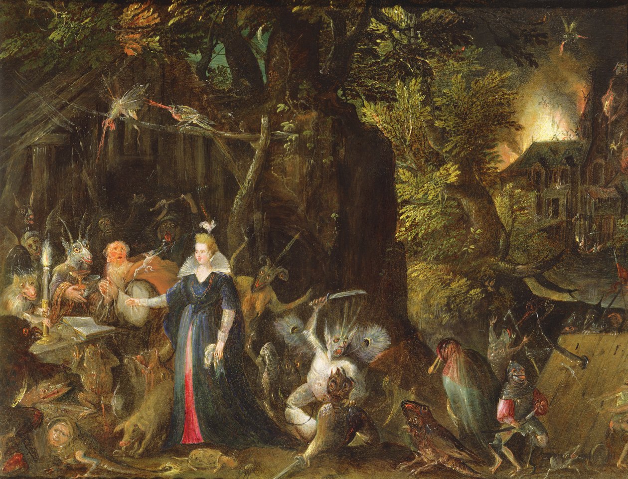 De Verleiding van St. Antonius door Gillis van III Coninxloo
