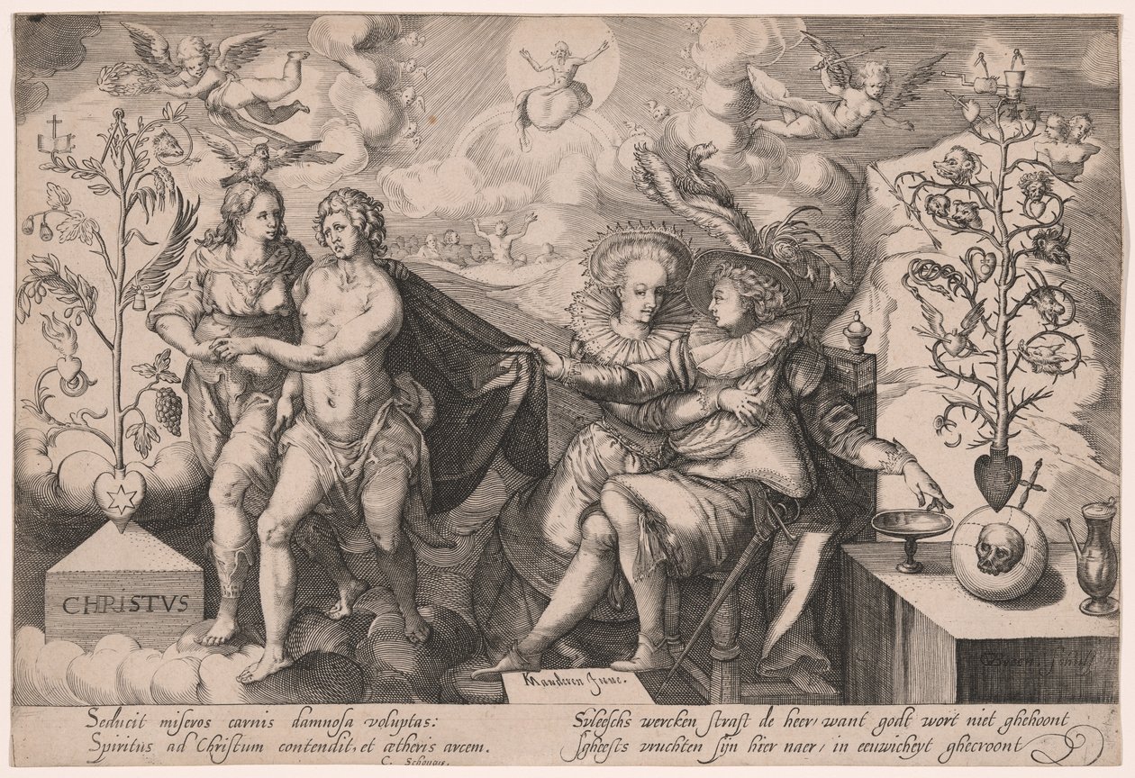 Allegorie op de Goede en de Corrupte Boom door Gillis van Breen
