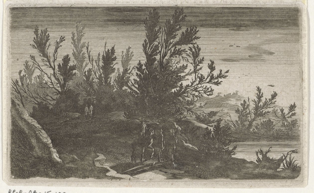 Landschap bij nacht door Gillis van Scheyndel (I)