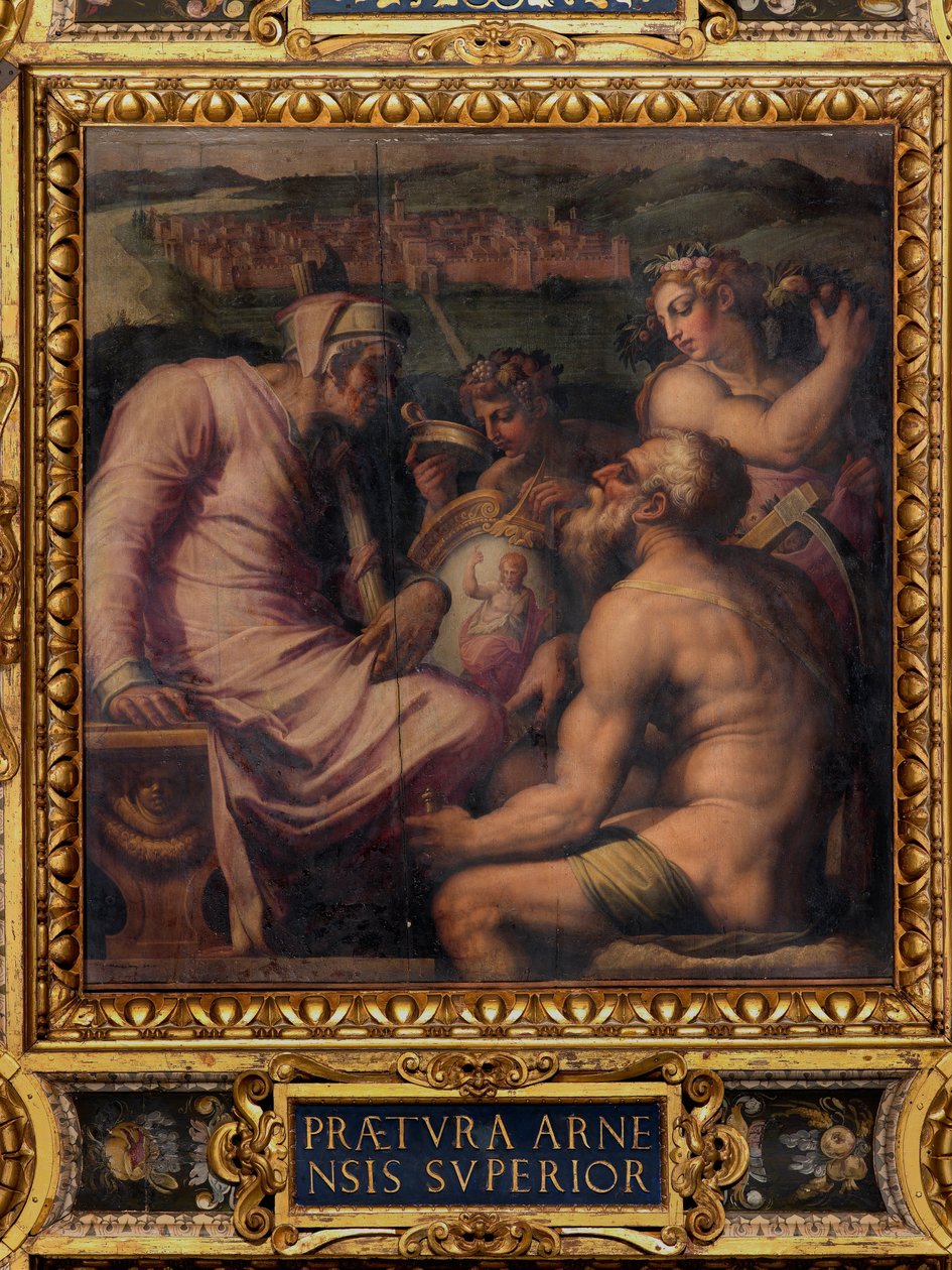 Allegorie van San Giovanni Valdarno door Giorgio Vasari