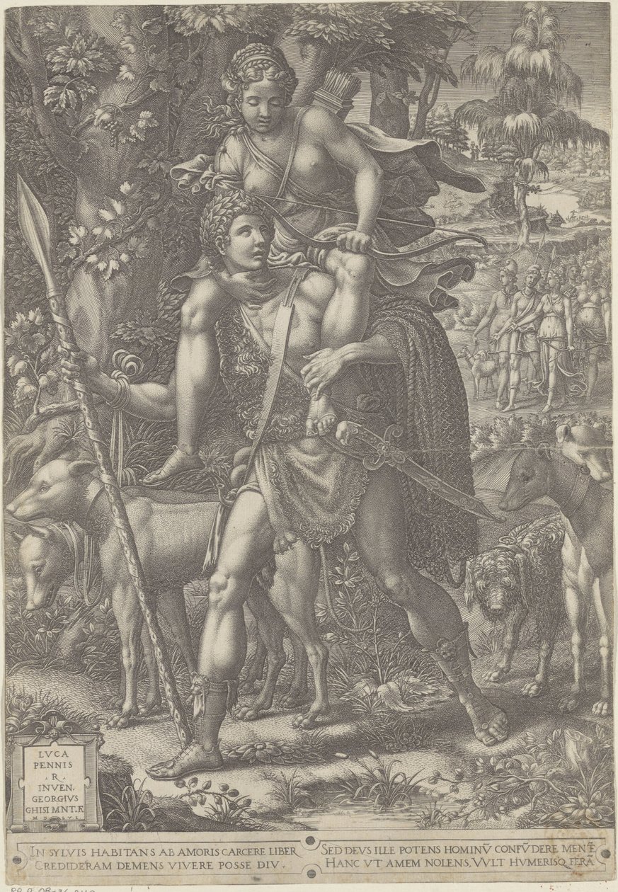 Allegorie op de Jacht door Giorgio Ghisi