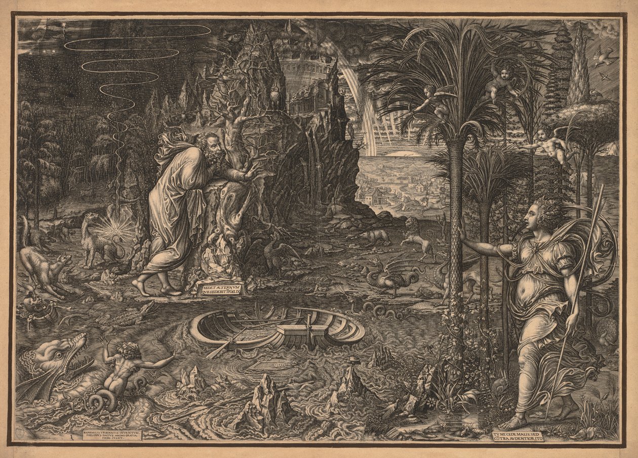 Allegorie van het leven door Giorgio Ghisi