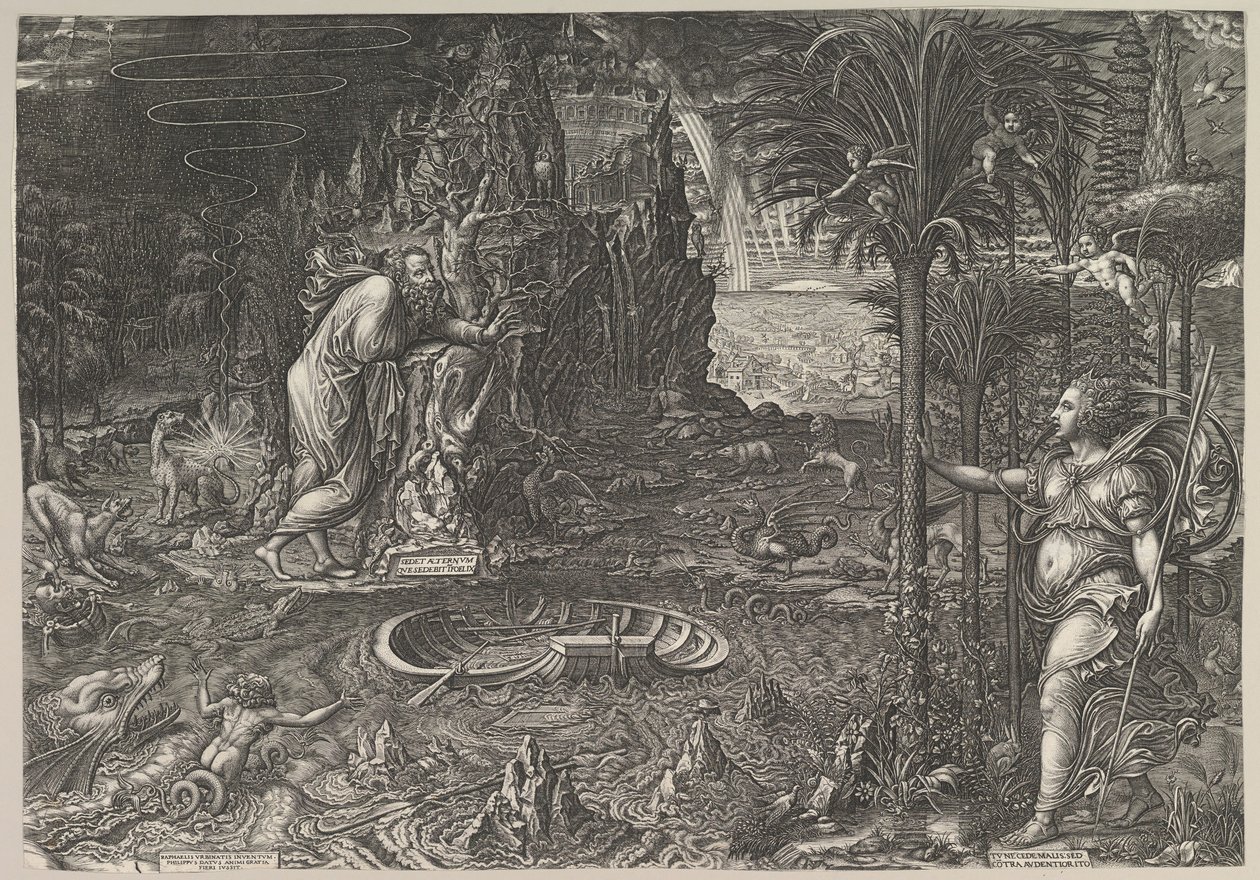 Allegorie van het leven, 1561 door Giorgio Ghisi