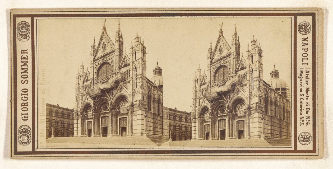 De kathedraal van Siena door Giorgio Sommer